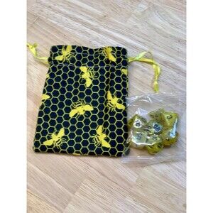 Dice Bag + Matching Dice Set – Handmade Gift for RPG Players - Hive
